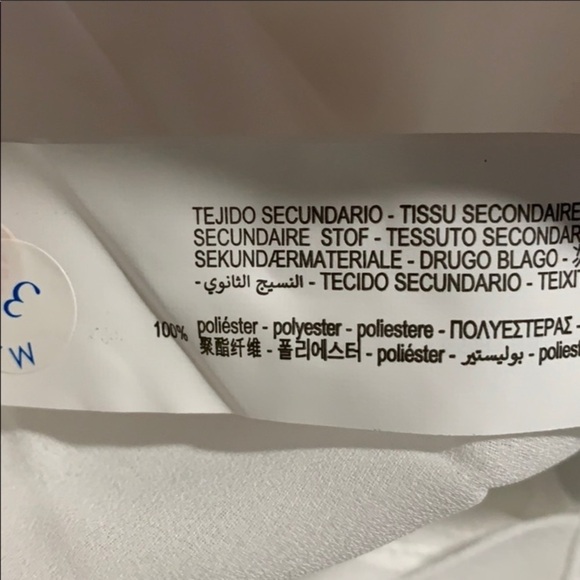 NWT. Zara White Blouse with Sides Pleats. Size M. - Picture 5 of 15